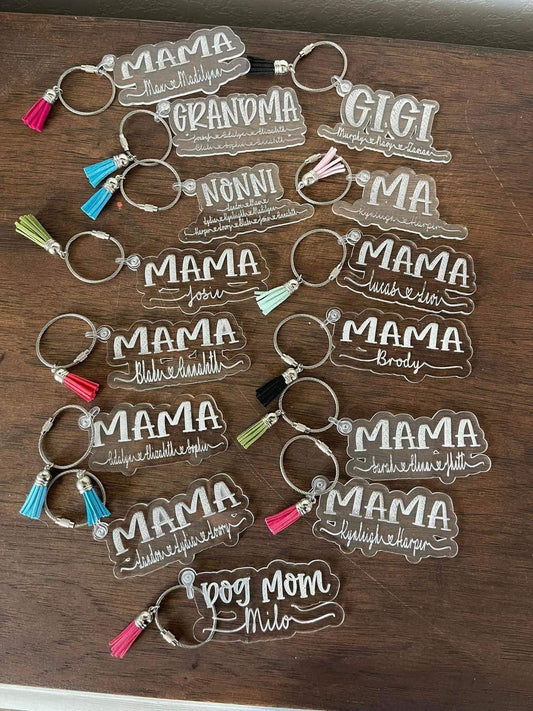 Acrylic keychains