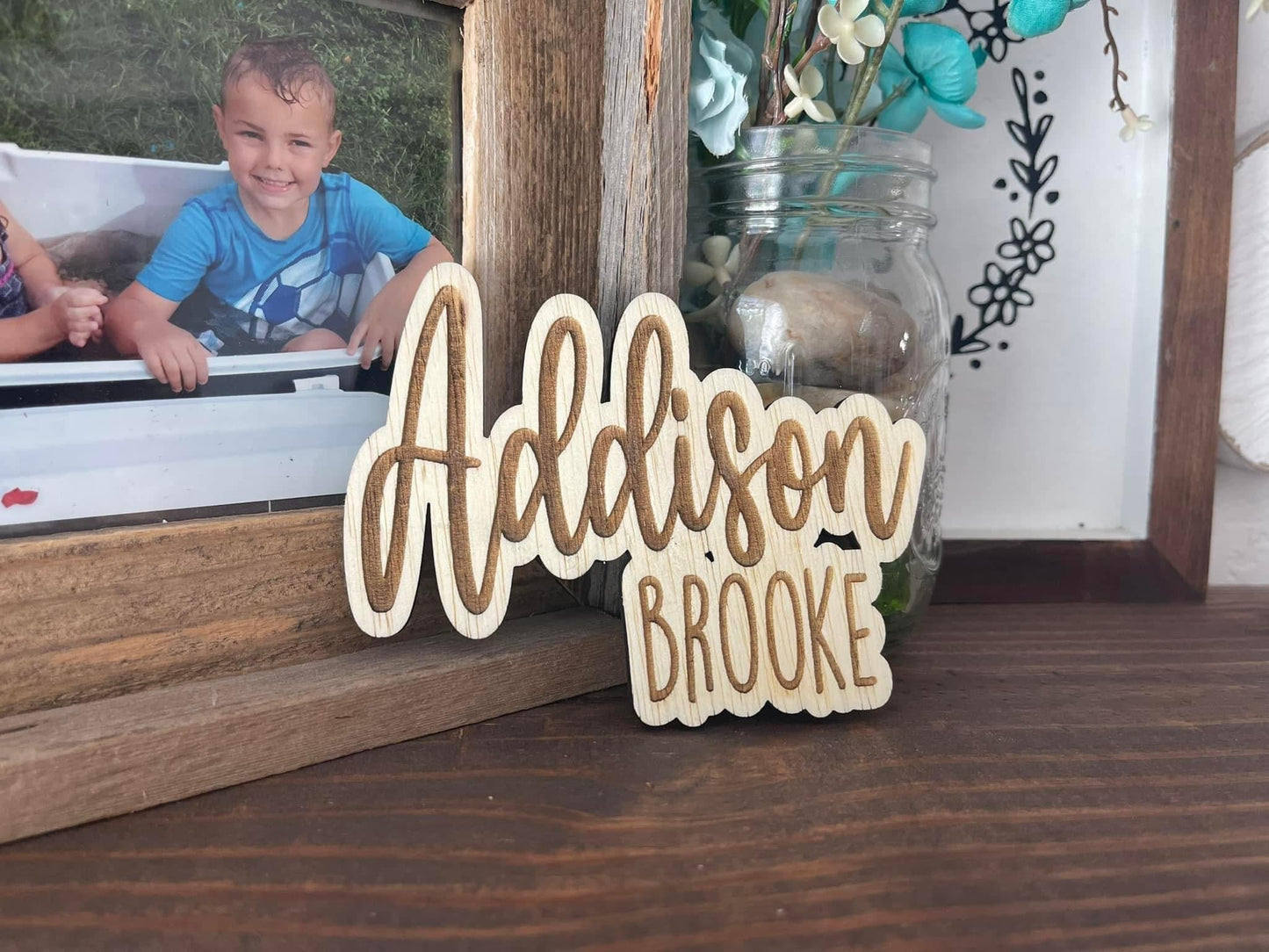 5” engraved name / magnet